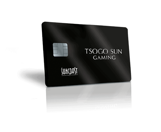 The new Suncoast casino black rewards card