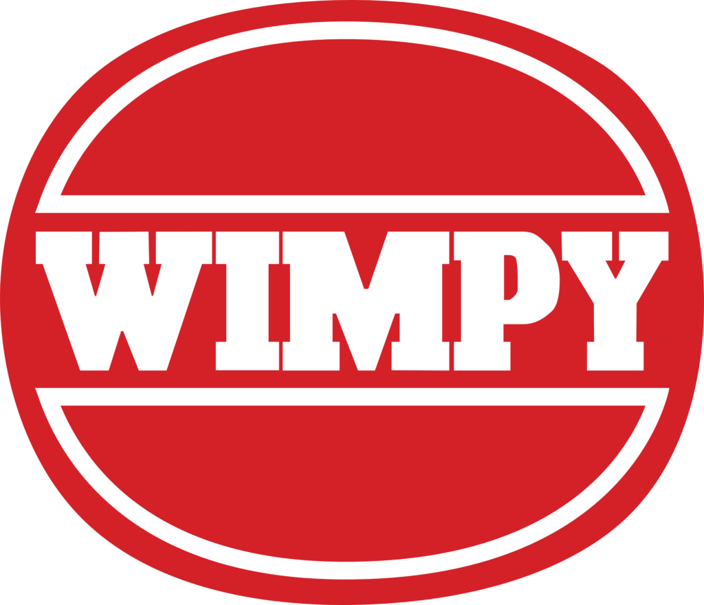 Wimpy white and red logo