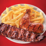 Wimpy: Rib and Quarter Chicken with chips